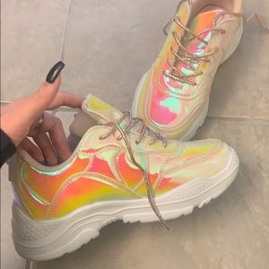 Akira holographic shoes size 6